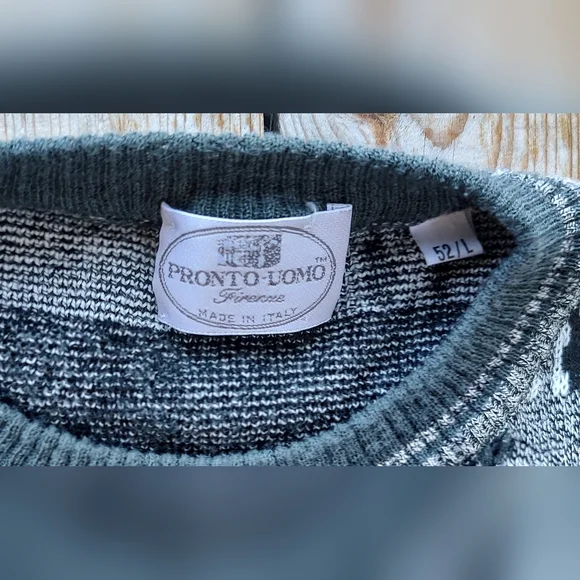 vintage '70s Pronto Uomo knit sweatermen's size Large